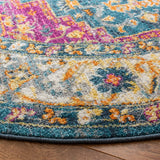 Safavieh Madison 200 6'-7" x 6'-7" Rug in Blue / Multi