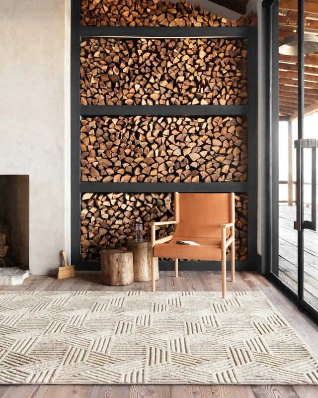 Loloi Ehren Ehr-04 Oatmeal / Ivory Rugs - room scene 1