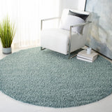 Safavieh Sga-Athens Shag 6'-7" x 6'-7" Rug in Seafoam