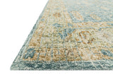Loloi Julian Ji-05 Blue / Gold Rugs - rug corner