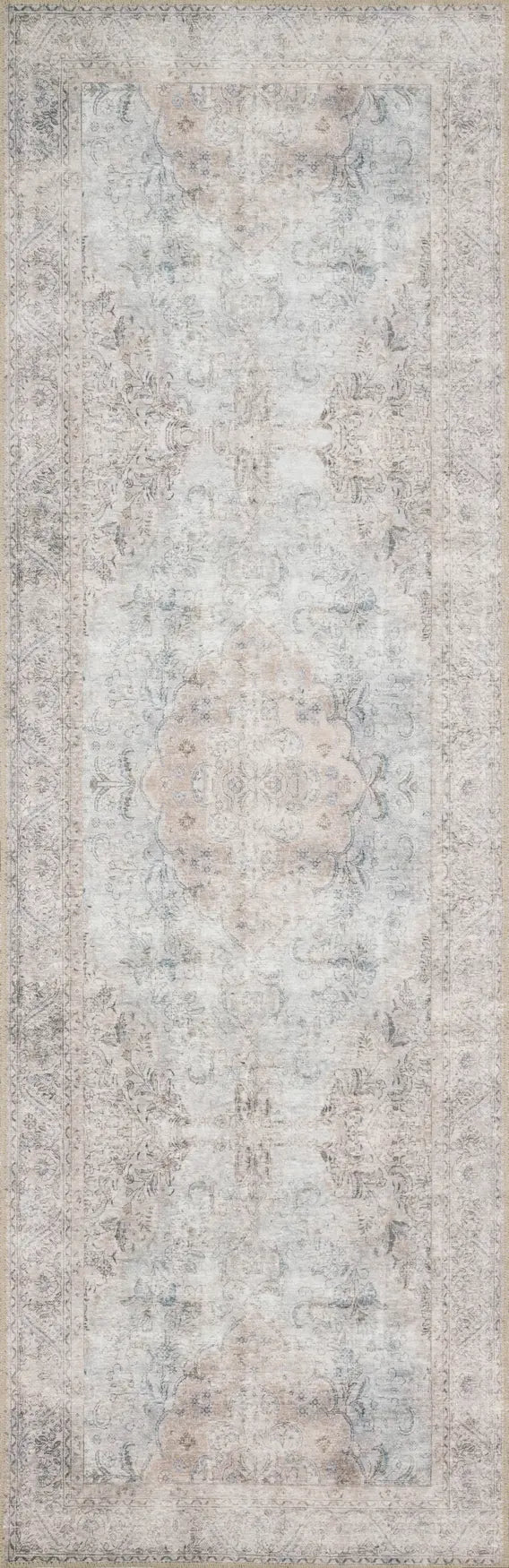 Loloi Loren Lq-04 Silver / Slate Rugs - runner flat