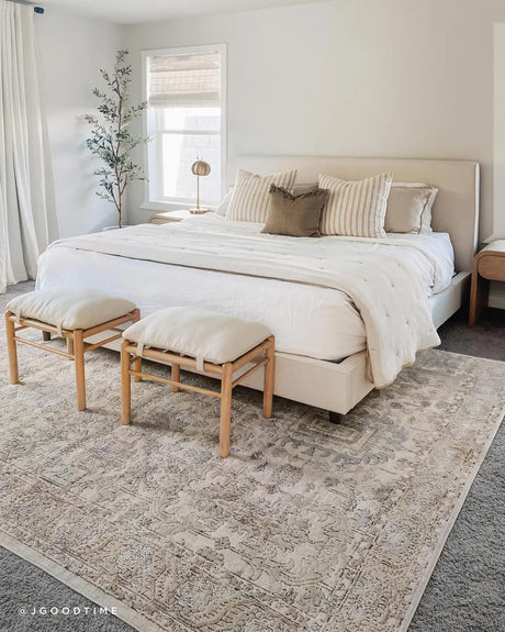 Loloi Teagan Tea-03 Ivory/Sand Rugs - room scene 2