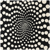 Safavieh Soho 6'-0" x 6'-0" Rug in Black / Ivory