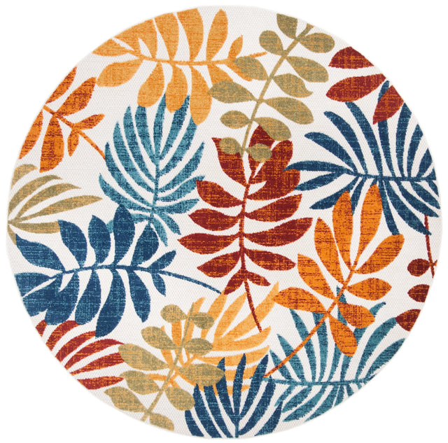 Safavieh Cabana 10'-0" x 10'-0" Rug in Creme / Red