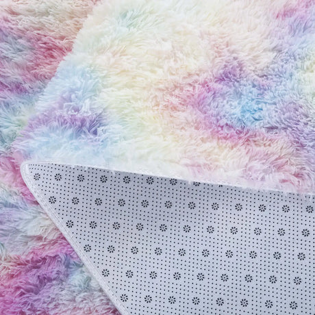 Safavieh Rainbow Shag 4'-0" x 6'-0" Rug in Rainbow