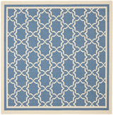 Safavieh Courtyard 6'-7" x 6'-7" Rug in Blue / Beige