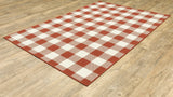 Oriental Weavers Sphinx Meridian 2598R Red / Ivory Rugs - angle detail