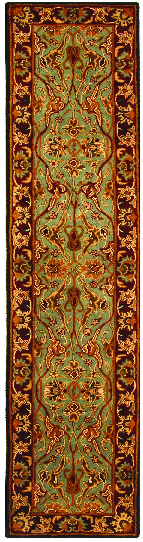 Safavieh Heritage 2'-3" x 10'-0" Rug in Light Blue / Red