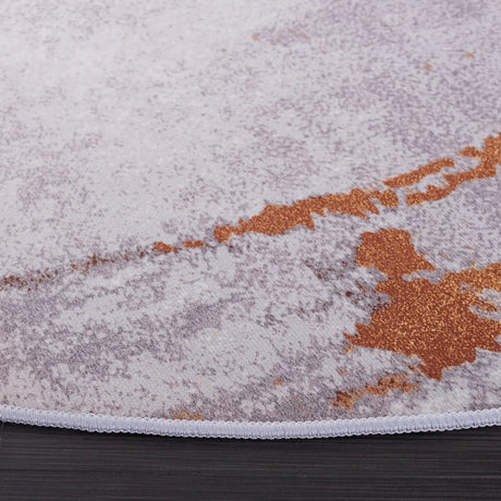 Safavieh Tacoma 6'-0" x 6'-0" Rug in Grey / Rust