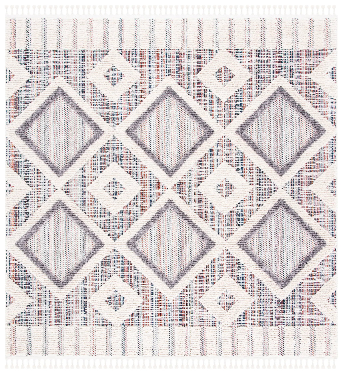 Safavieh Marrakesh 6'-7" x 6'-7" Rug in Grey / Multi
