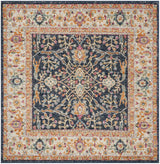 Safavieh Madison 5'-3" x 5'-3" Rug in Navy / Creme