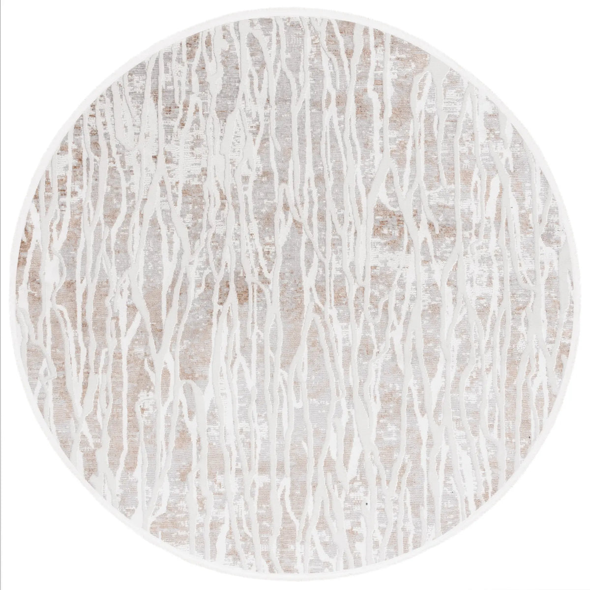 Safavieh Mila 6'-7" x 6'-7" Rug in Beige / Grey