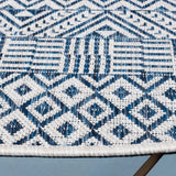 Safavieh Courtyard 10'-0" x 10'-0" Rug in Blue / Navy
