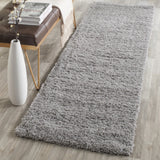 Safavieh Sgl-Laguna Shag 2'-3" x 8'-0" Rug in Silver