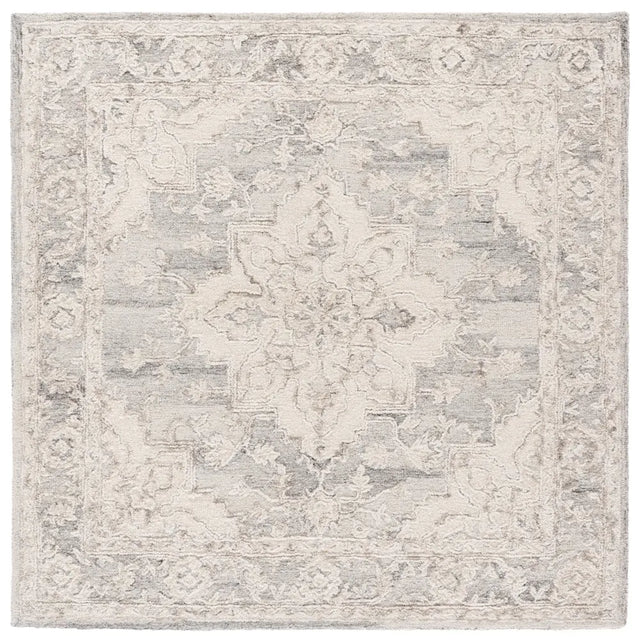 Safavieh Metro 6'-0" x 6'-0" Rug in Light Grey / Ivory