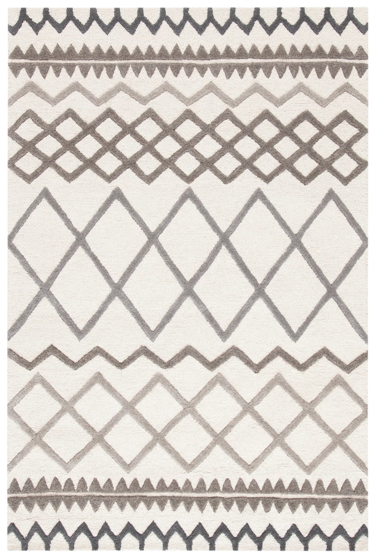 Safavieh Glamour 4'-0" x 6'-0" Rug in Ivory / Grey