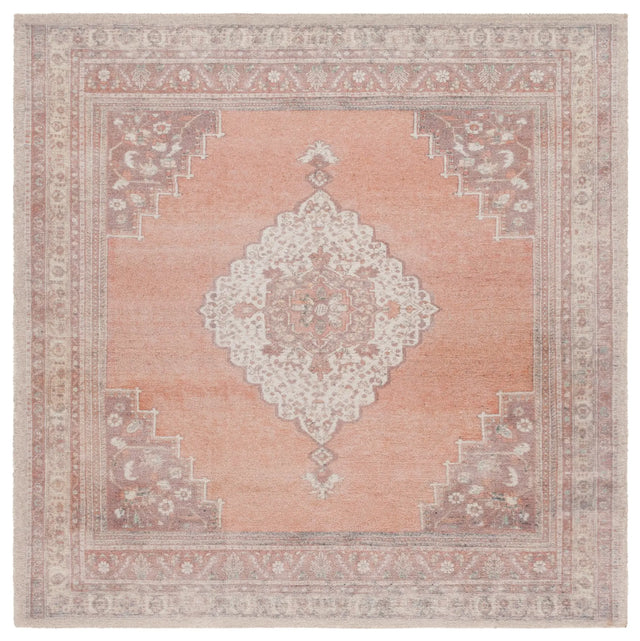 Safavieh Classic Vintage 6'-0" x 6'-0" Rug in Ivory / Light Rust