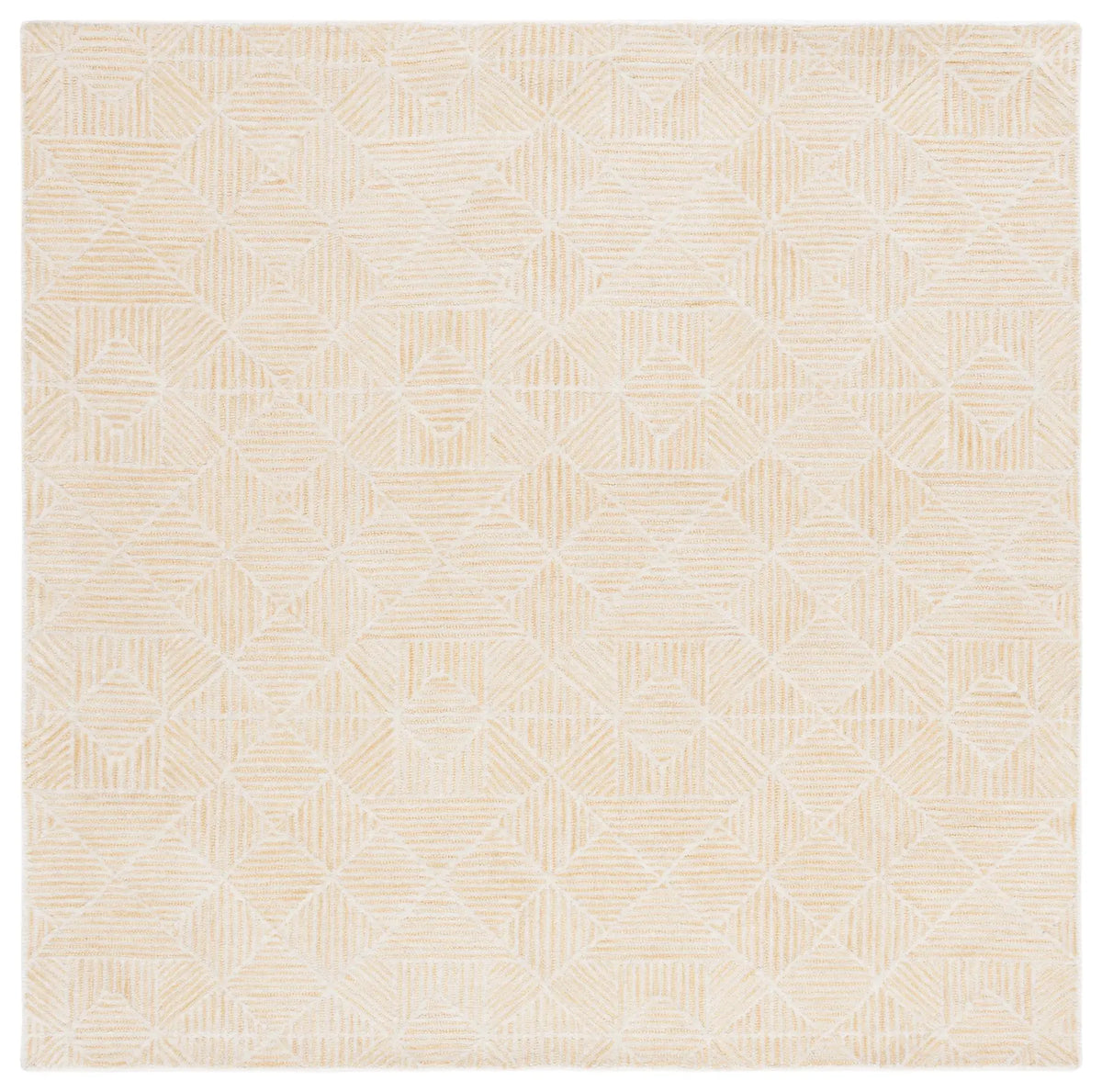 Safavieh Abstract 6'-0" x 6'-0" Rug in Gold / Ivory
