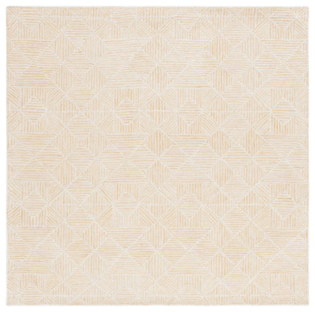 Safavieh Abstract 6'-0" x 6'-0" Rug in Gold / Ivory