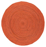 Safavieh Vintage Leather 5'-0" x 5'-0" Rug in Rust