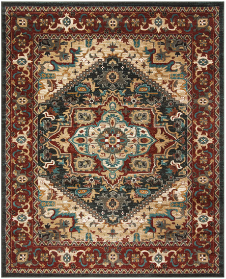 Safavieh Summit 10'-0" x 14'-0" Rug in Dark Grey / Red