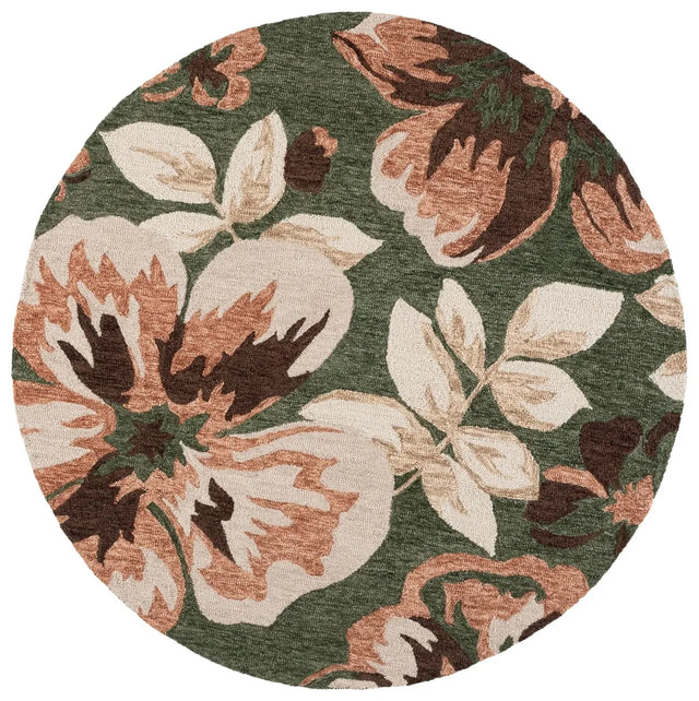 Safavieh Jardin 6'-0" x 6'-0" Rug in Green / Pink