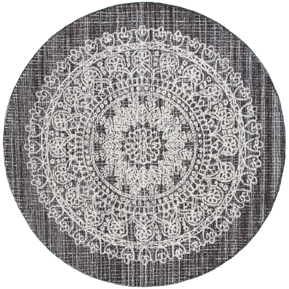 Safavieh Ebony 6'-0" x 6'-0" Rug in Brown / Ivory