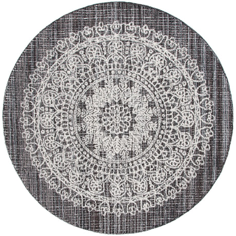 Safavieh Ebony 6'-0" x 6'-0" Rug in Brown / Ivory
