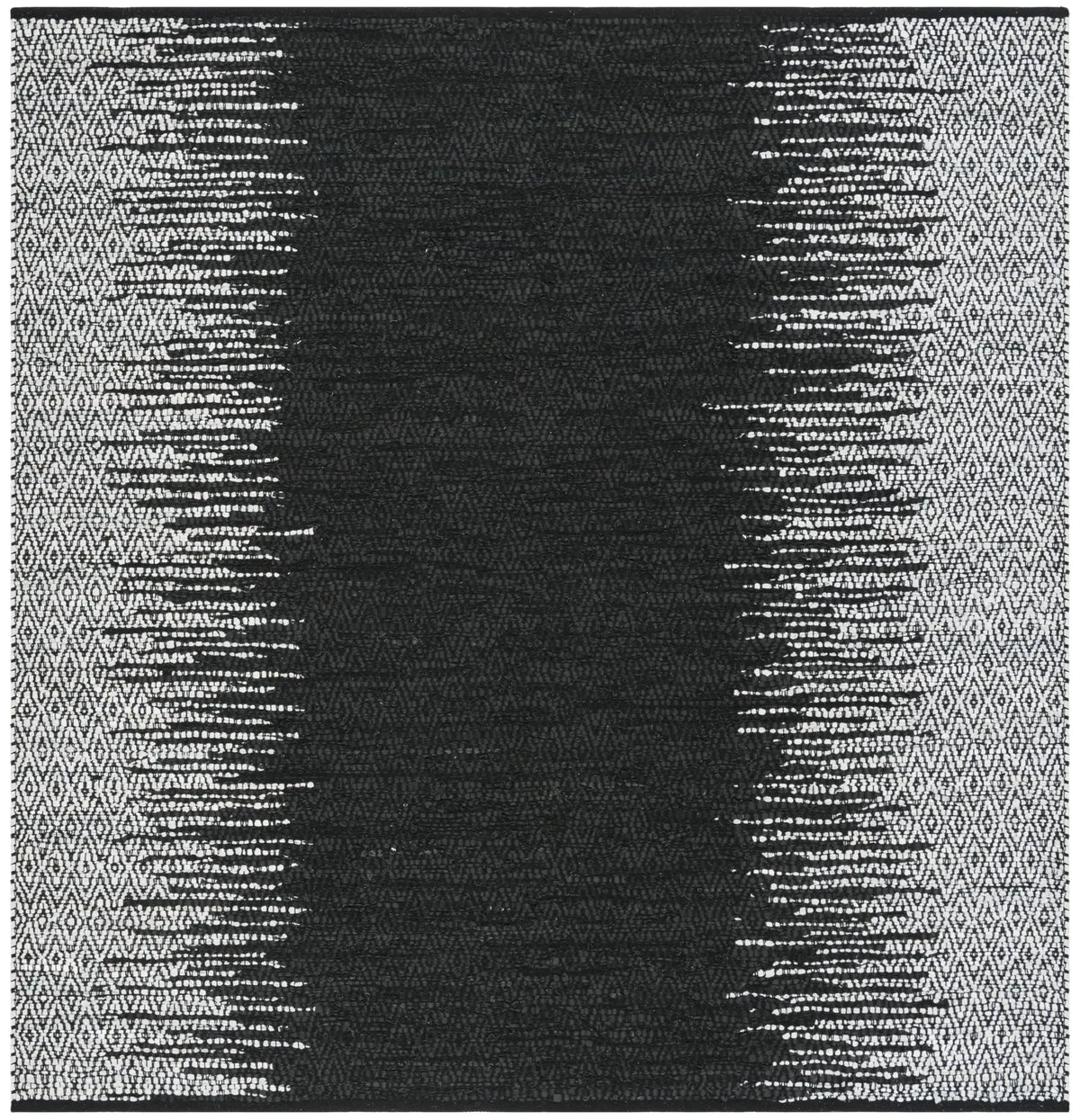 Safavieh Vintage Leather 6'-0" x 6'-0" Rug in Light Grey / Black