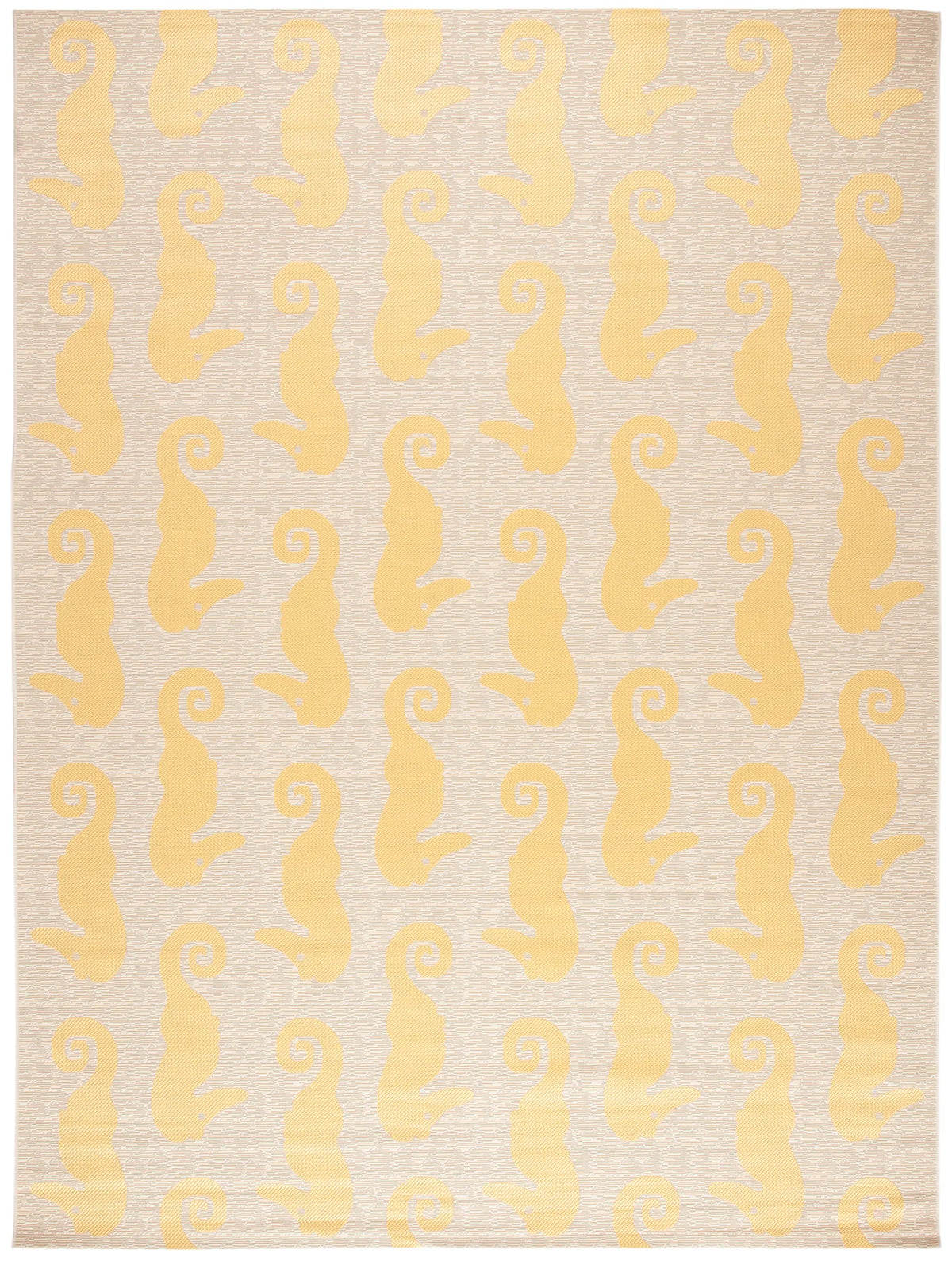 Safavieh Courtyard 8'-0" x 11'-0" Rug in Beige / Yellow