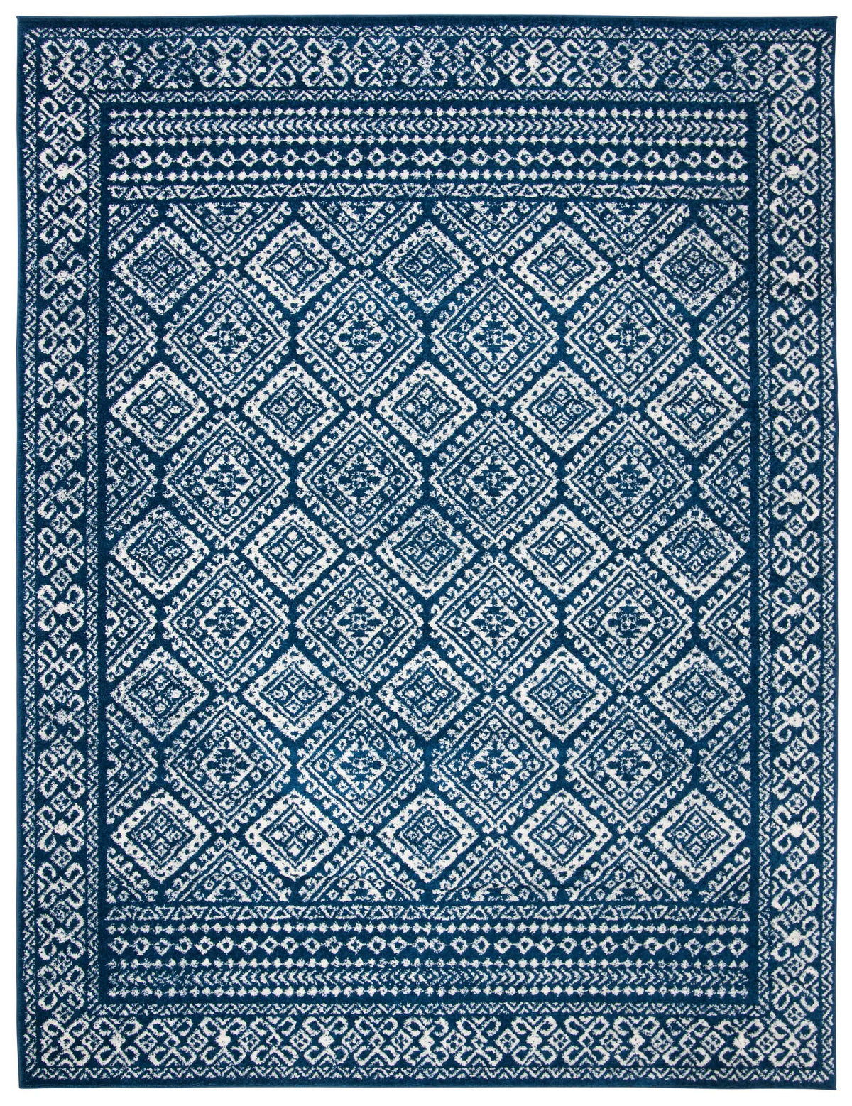 Safavieh Tulum 10'-0" x 13'-0" Rug in Navy / Ivory