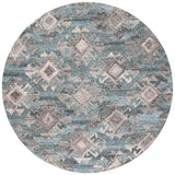 Safavieh Abstract 6'-0" x 6'-0" Rug in Grey / Black