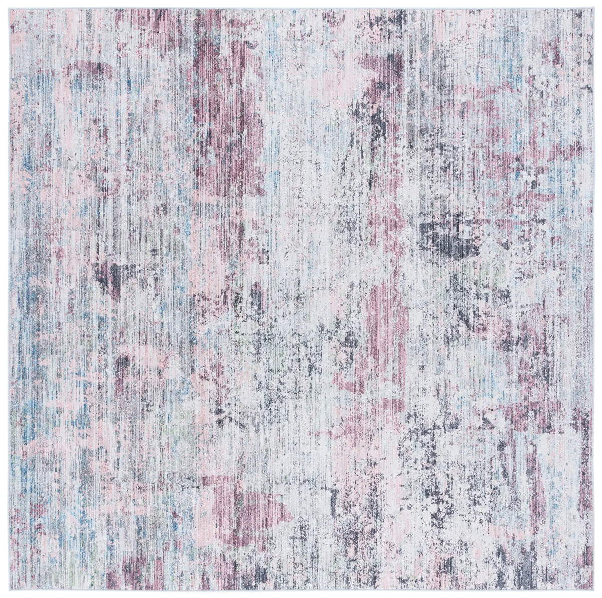 Safavieh Tacoma 6'-0" x 6'-0" Rug in Plum / Green