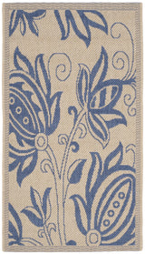 Safavieh Courtyard 2'-0" x 3'-7" Rug in Natural / Blue