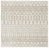 Safavieh Tulum 6'-7" x 6'-7" Rug in Ivory / Sage