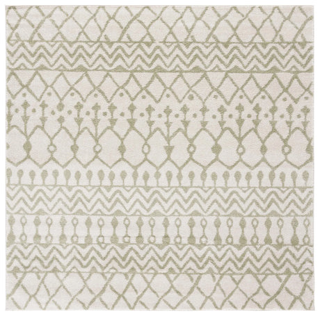 Safavieh Tulum 6'-7" x 6'-7" Rug in Ivory / Sage