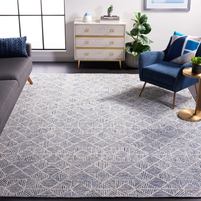 Safavieh Abstract 10'-0" x 14'-0" Rug in Blue / Ivory