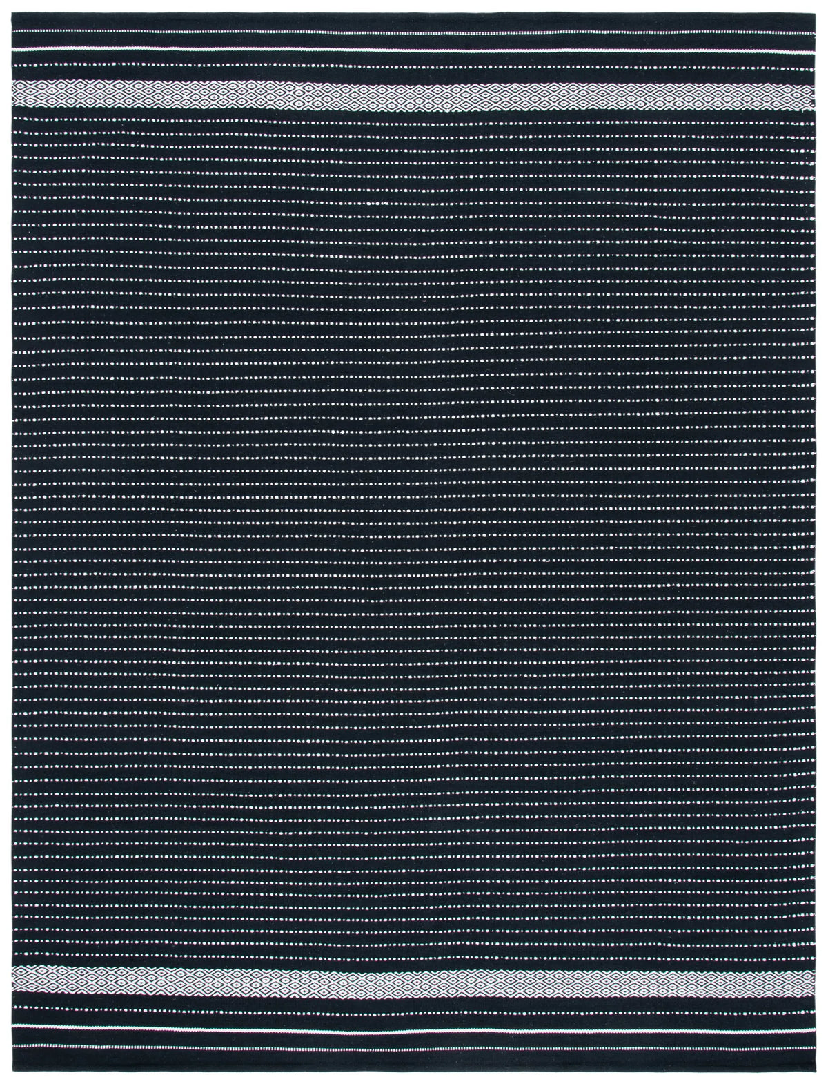 Safavieh Kilim 10'-0" x 14'-0" Rug in Black / Ivory