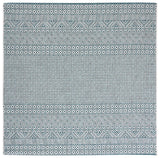 Safavieh Courtyard 6'-7" x 6'-7" Rug in Ivory / Aqua