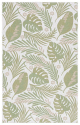 Safavieh Courtyard 4'-0" x 5'-7" Rug in Ivory / Green
