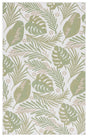 Safavieh Courtyard 4'-0" x 5'-7" Rug in Ivory / Green