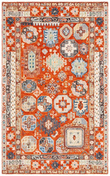 Safavieh Aspen 4'-0" x 6'-0" Rug in Rust / Ivory