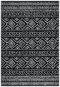Safavieh Tulum 4'-0" x 6'-0" Rug in Black / Ivory
