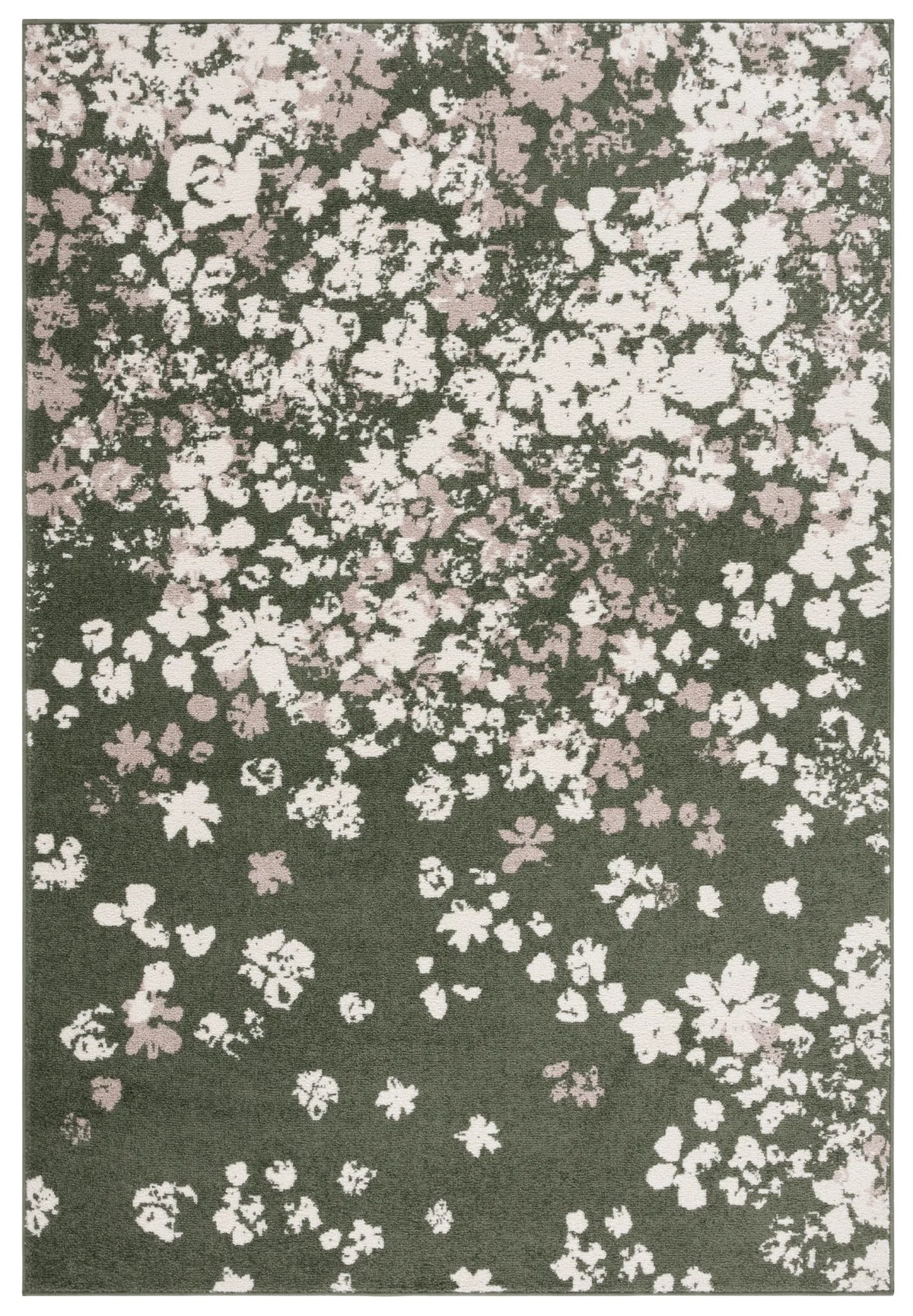 Safavieh Adirondack 4'-0" x 6'-0" Rug in Dark Green / Ivory