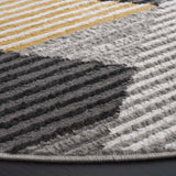 Safavieh Pyramid 6'-7" x 6'-7" Rug in Grey / Ivory Gold