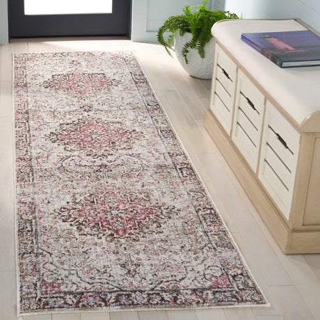 Safavieh Antique Patina 2'-4" x 8'-0" Rug in Beige / Brown
