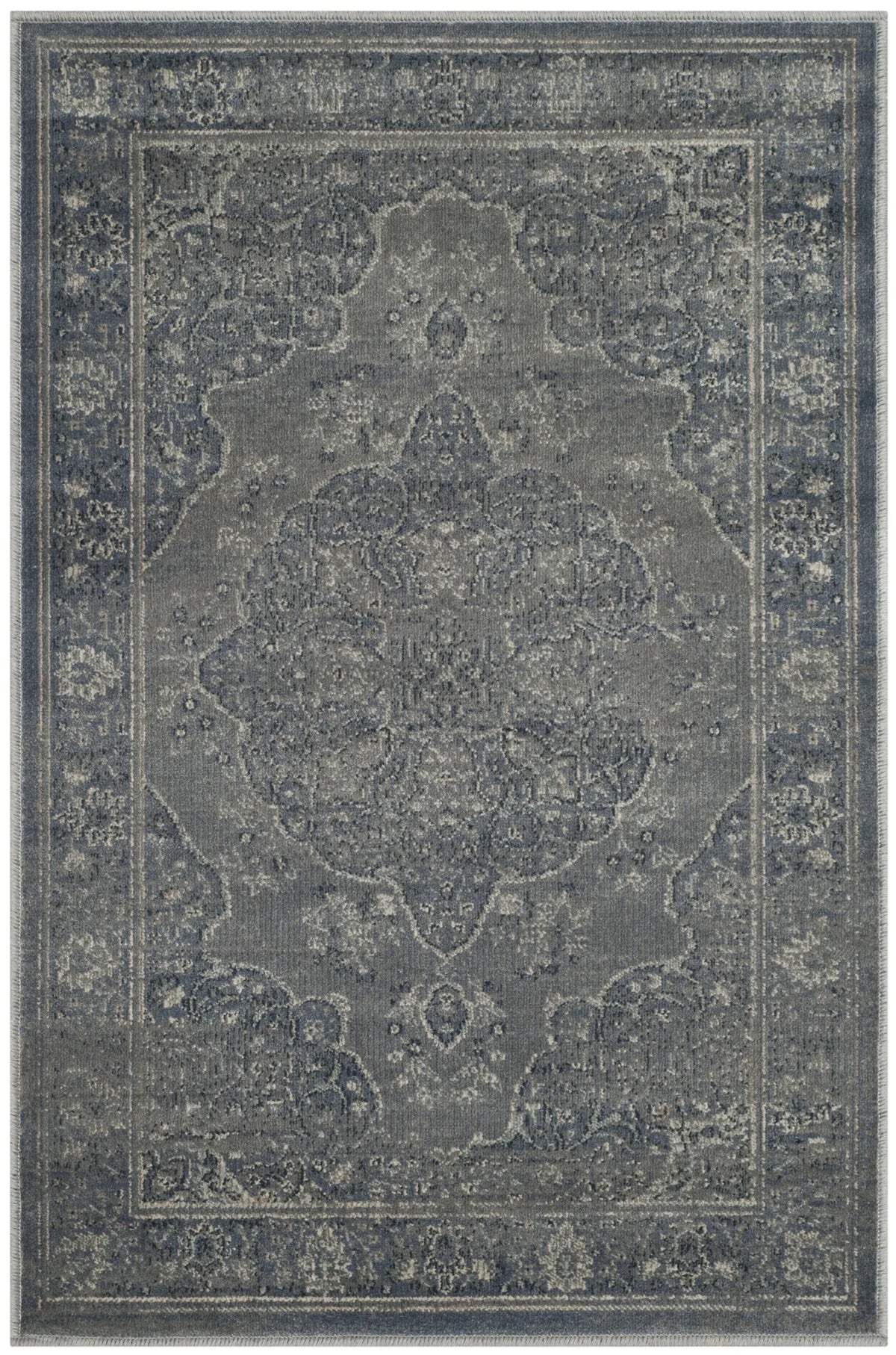Safavieh Vintage 2'-0" x 3'-0" Rug in Light Blue / Light Grey