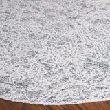 Safavieh Ebony 6'-0" x 6'-0" Rug in Light Blue / Ivory