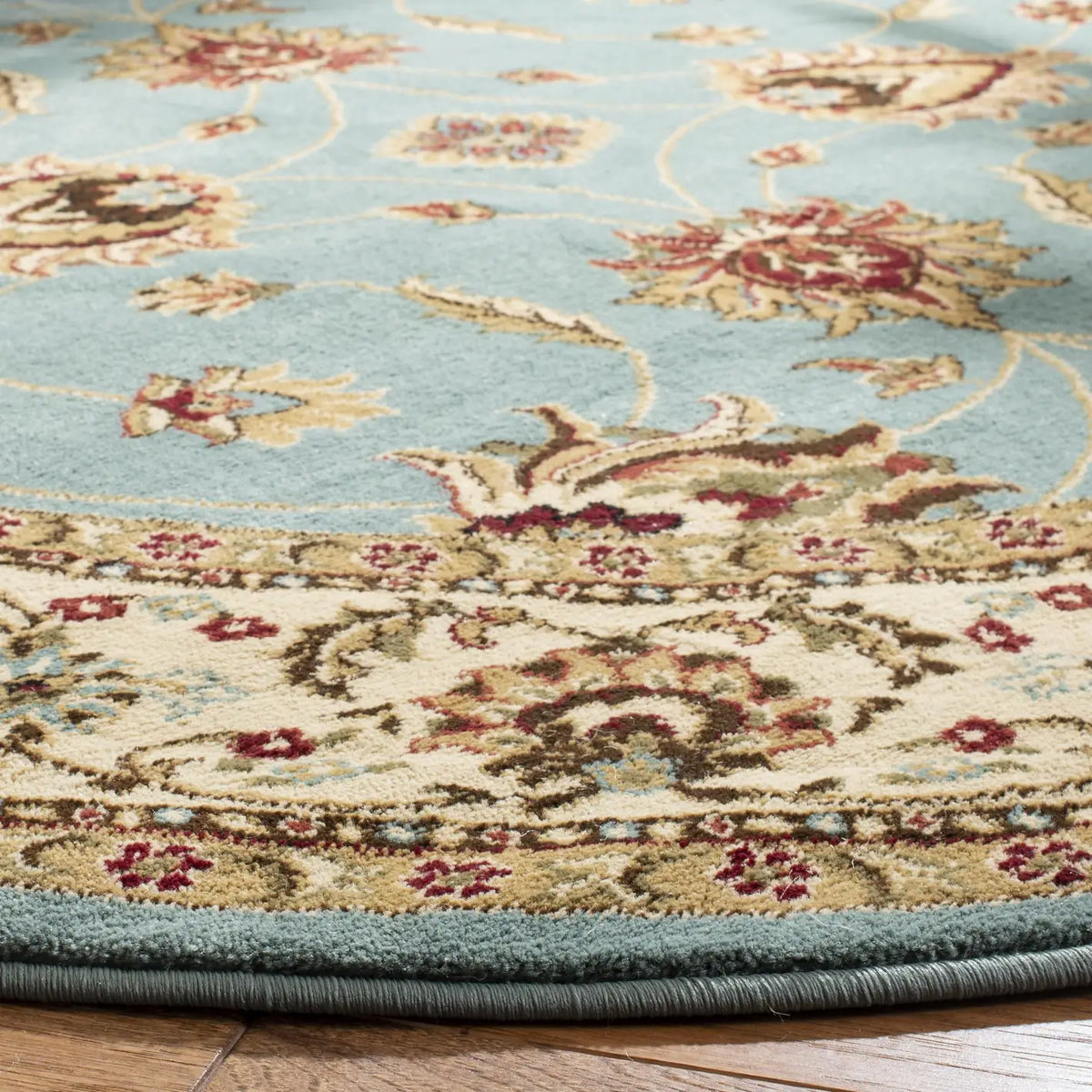 Safavieh Lyndhurst 5'-3" x 5'-3" Rug in Blue / Ivory