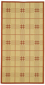 Safavieh Courtyard 2'-7" x 5'-0" Rug in Natural / Terra
